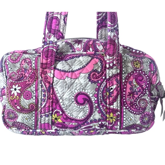 Vera Bradley Pink and Purple Paisley Shoulder Bag Mini - Picture 5 of 8